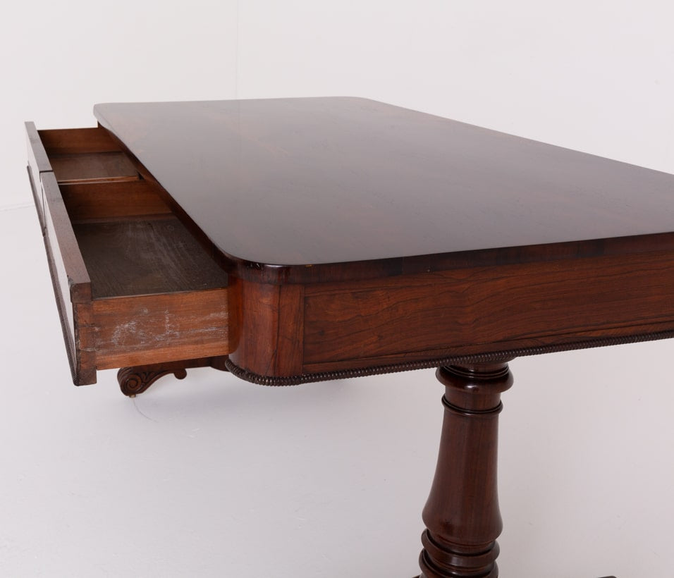 William IV Rosewood Library Table