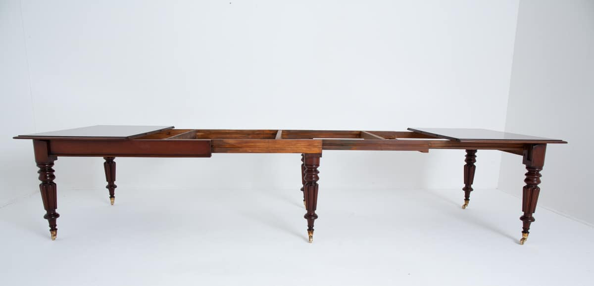 Wonderful 14 Seat William IV Mahogany Extending Dining Table