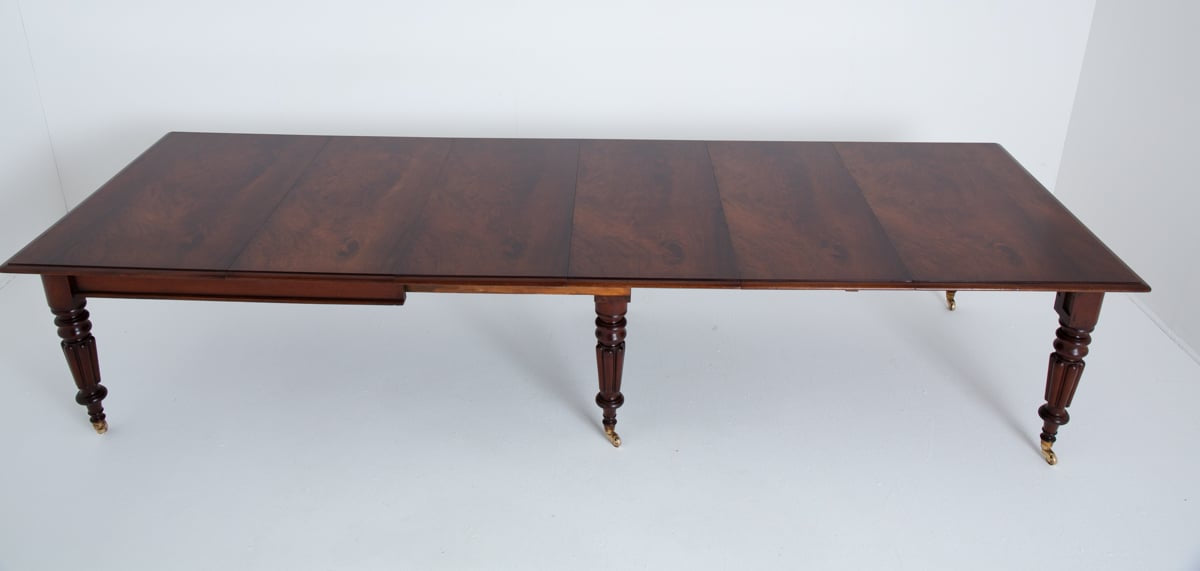 Wonderful 14 Seat William IV Mahogany Extending Dining Table