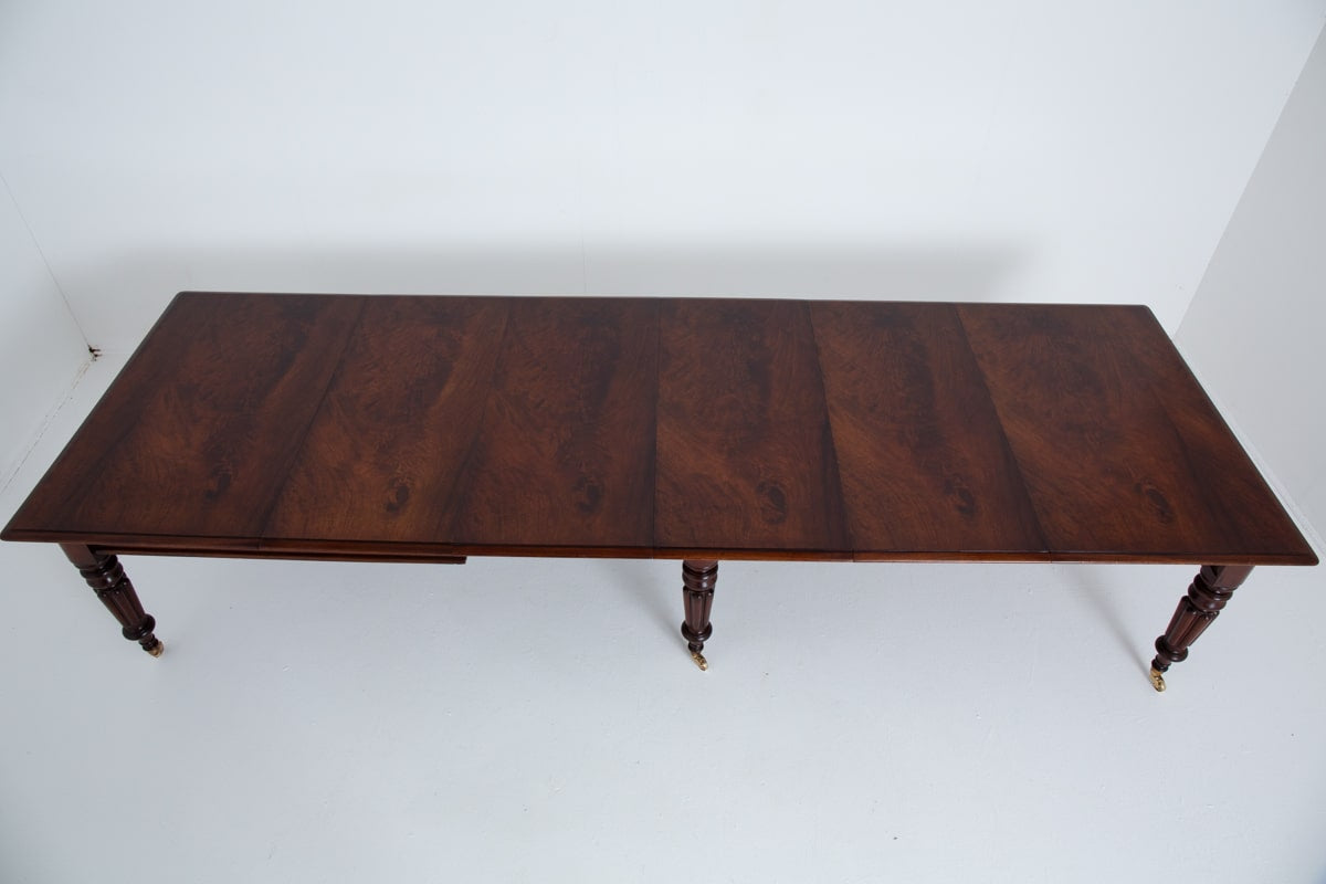 Wonderful 14 Seat William IV Mahogany Extending Dining Table