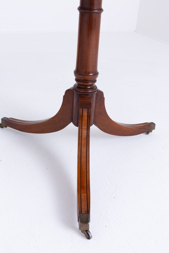 Mahogany Regency Revival 3 Pedestal Dining Table