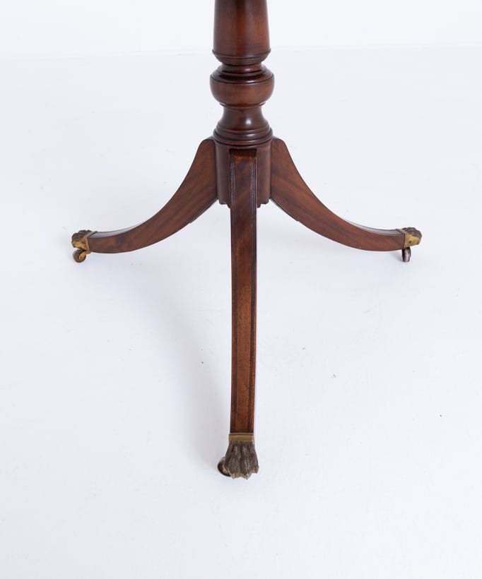 Mahogany Regency Revival 3 Pedestal Dining Table