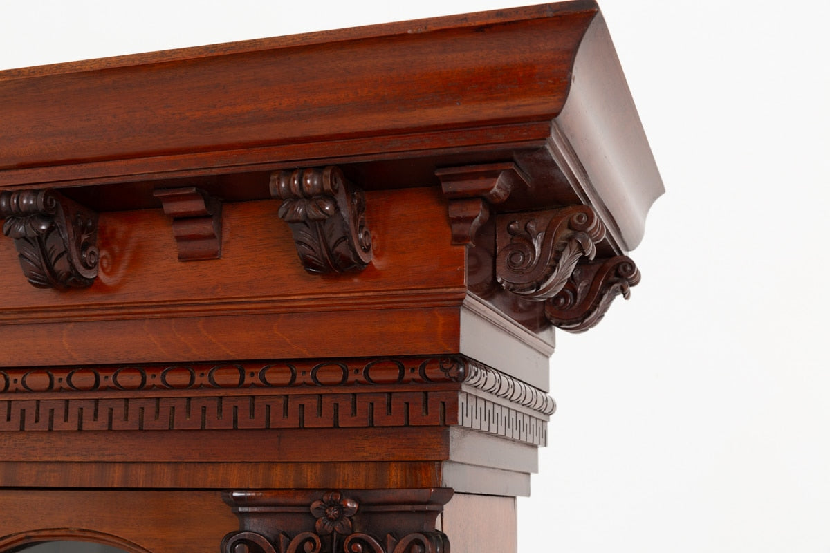 Most Unusual Victorian Mahogany Bookcase