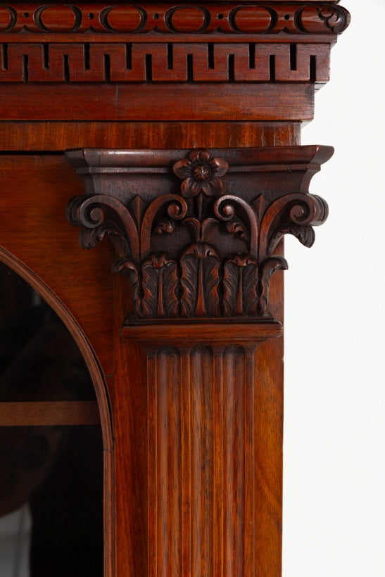 Most Unusual Victorian Mahogany Bookcase