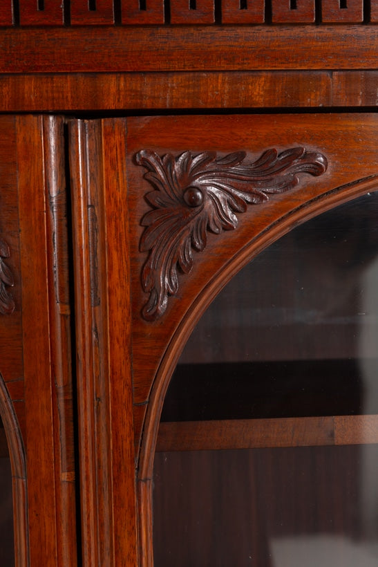 Most Unusual Victorian Mahogany Bookcase