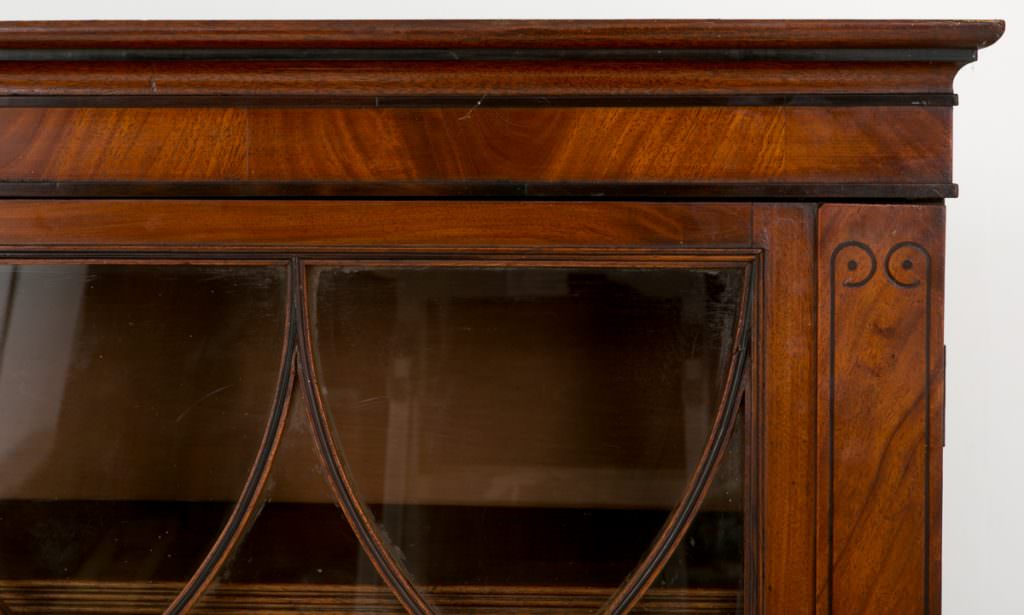 Mahogany Regency Secretaire Bookcase