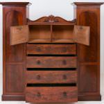 Superb Quality Mahogany Turret Wardrobe