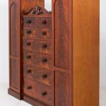 Superb Quality Mahogany Turret Wardrobe