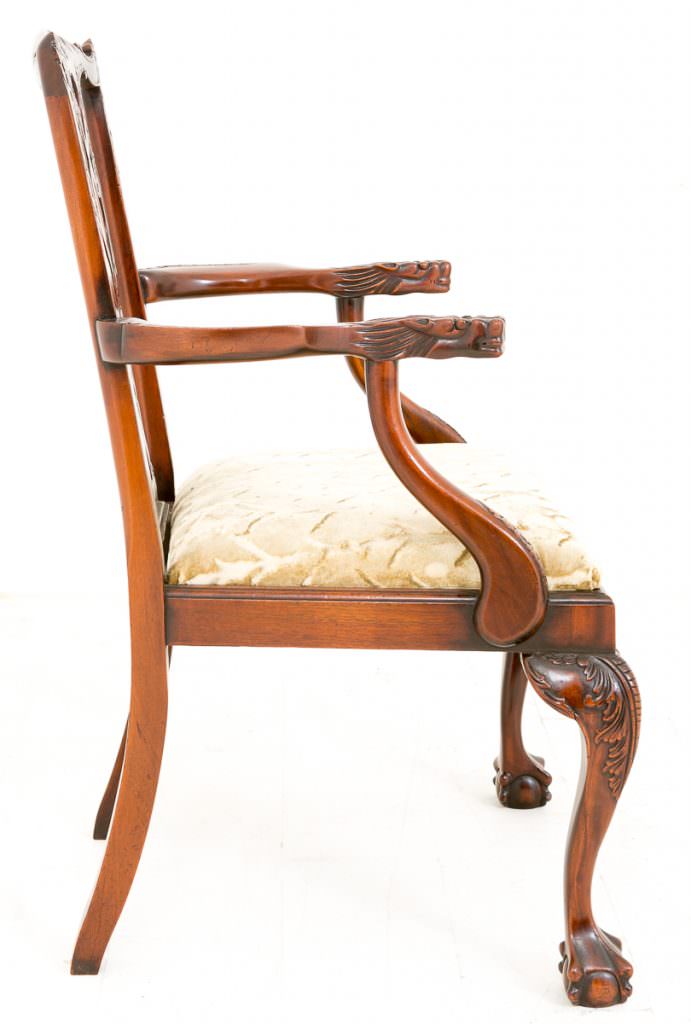 Pair of Chippendale style Arm chairs
