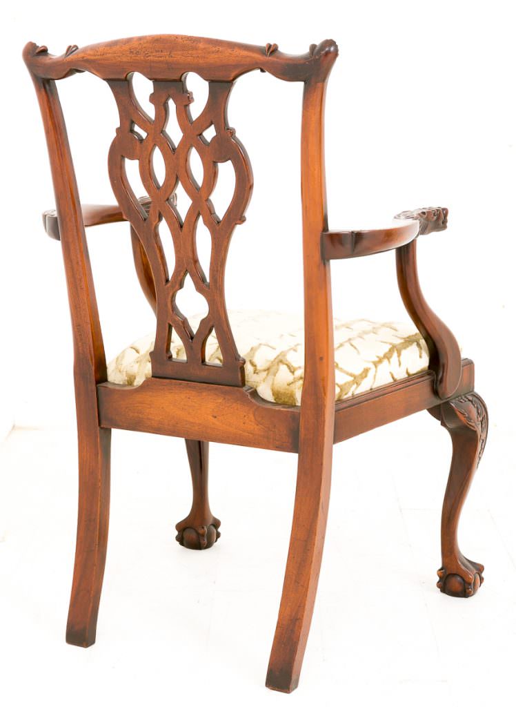 Pair of Chippendale style Arm chairs