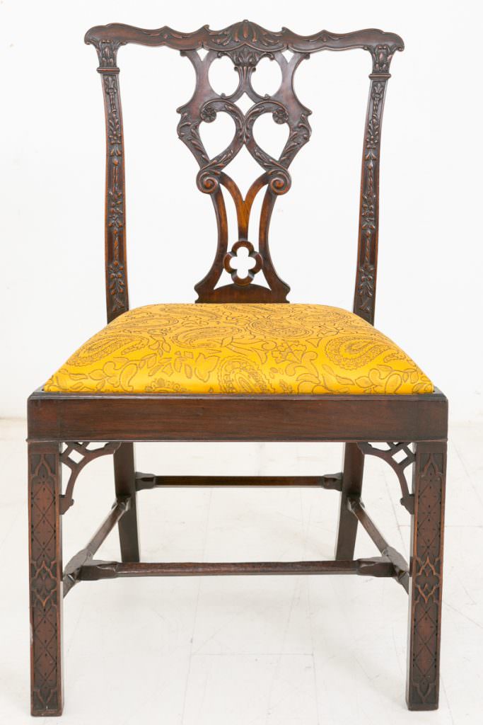 Stunning Set of 6 Mahogany Chippendale Style Dining chairs