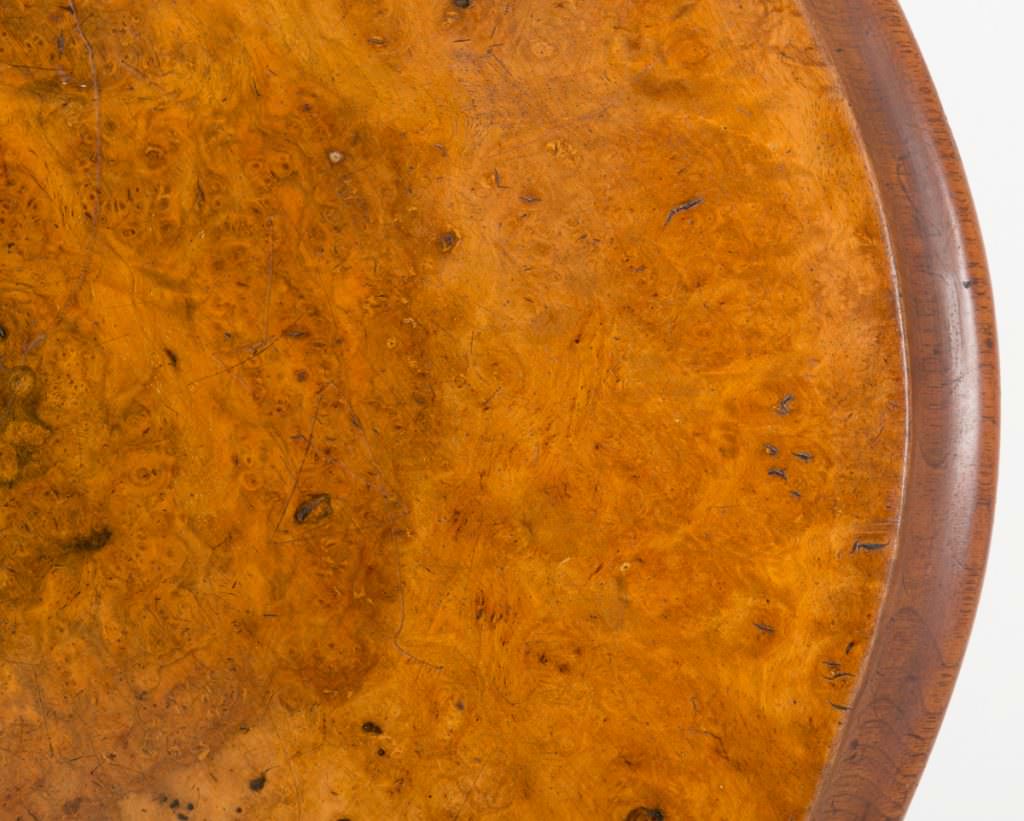 Burr Walnut Shaped Centre Table