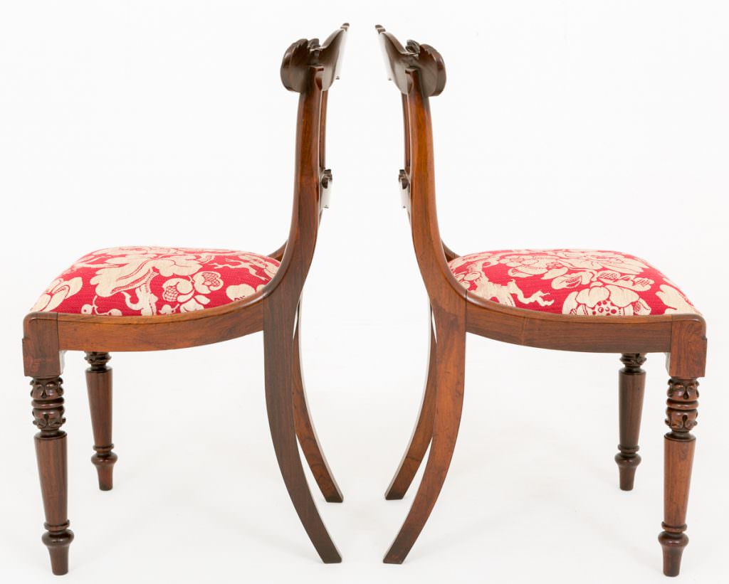 Stunning Pair of Regency Rosewood Chairs