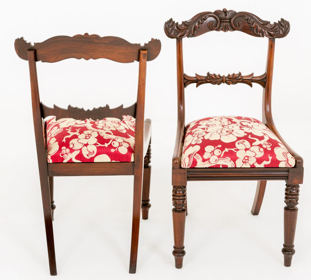 Stunning Pair of Regency Rosewood Chairs