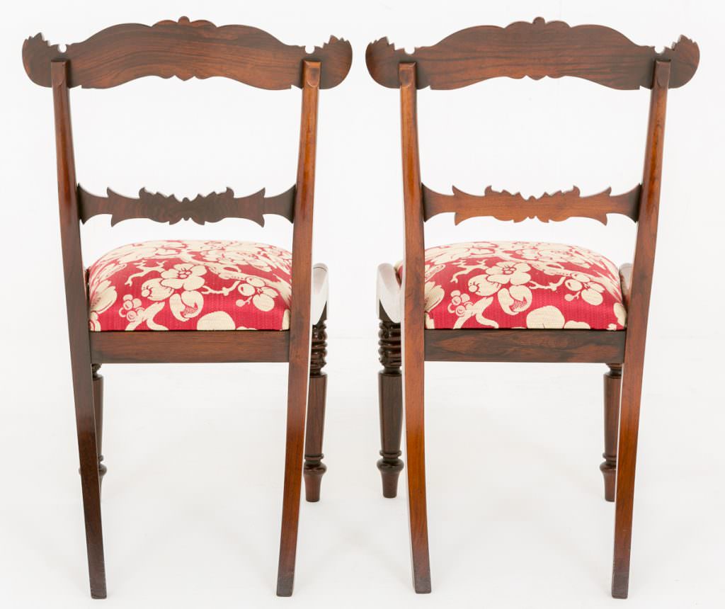 Stunning Pair of Regency Rosewood Chairs