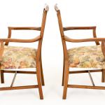 Pair of Mahogany Chippendale Style Armchairs
