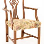 Pair of Mahogany Chippendale Style Armchairs