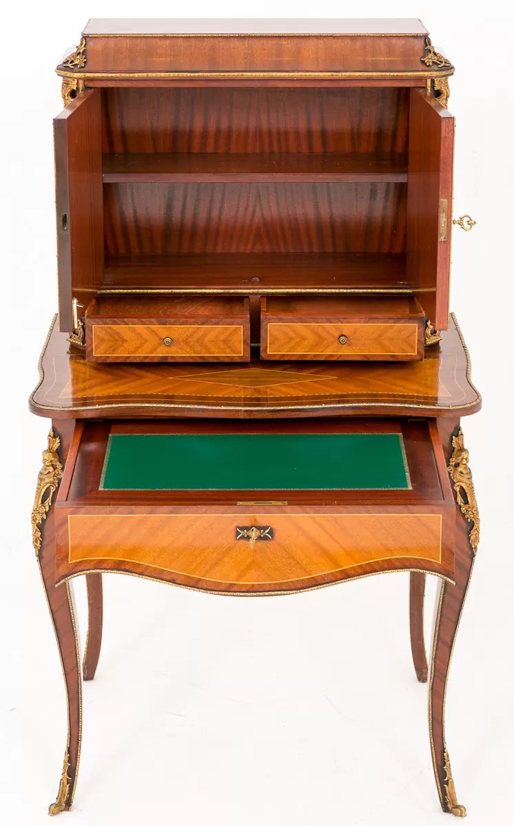 Very Pretty Mahogany and Walnut Bon du Jour