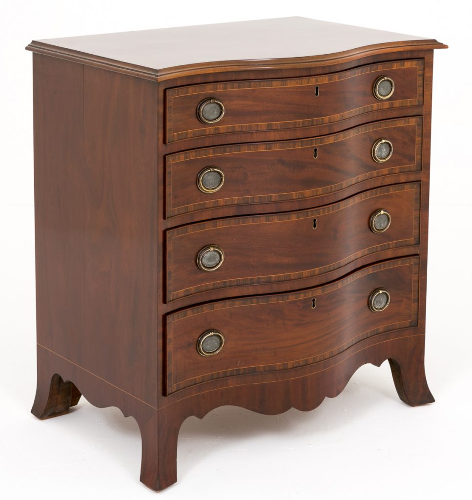 Mahogany Serpentine Chest of Drawers