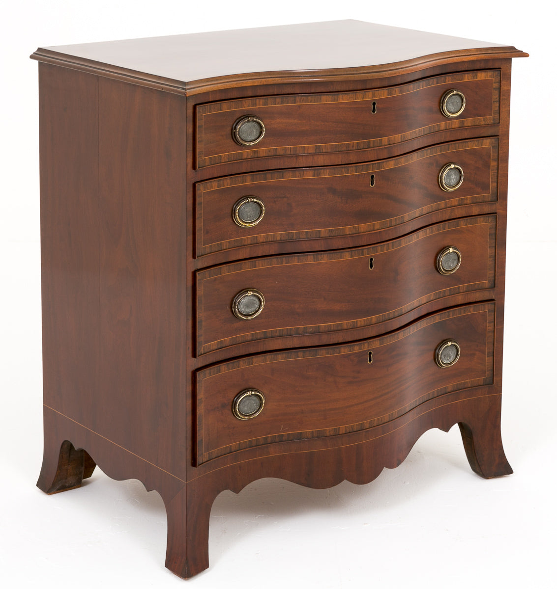 Mahogany Serpentine Chest of Drawers