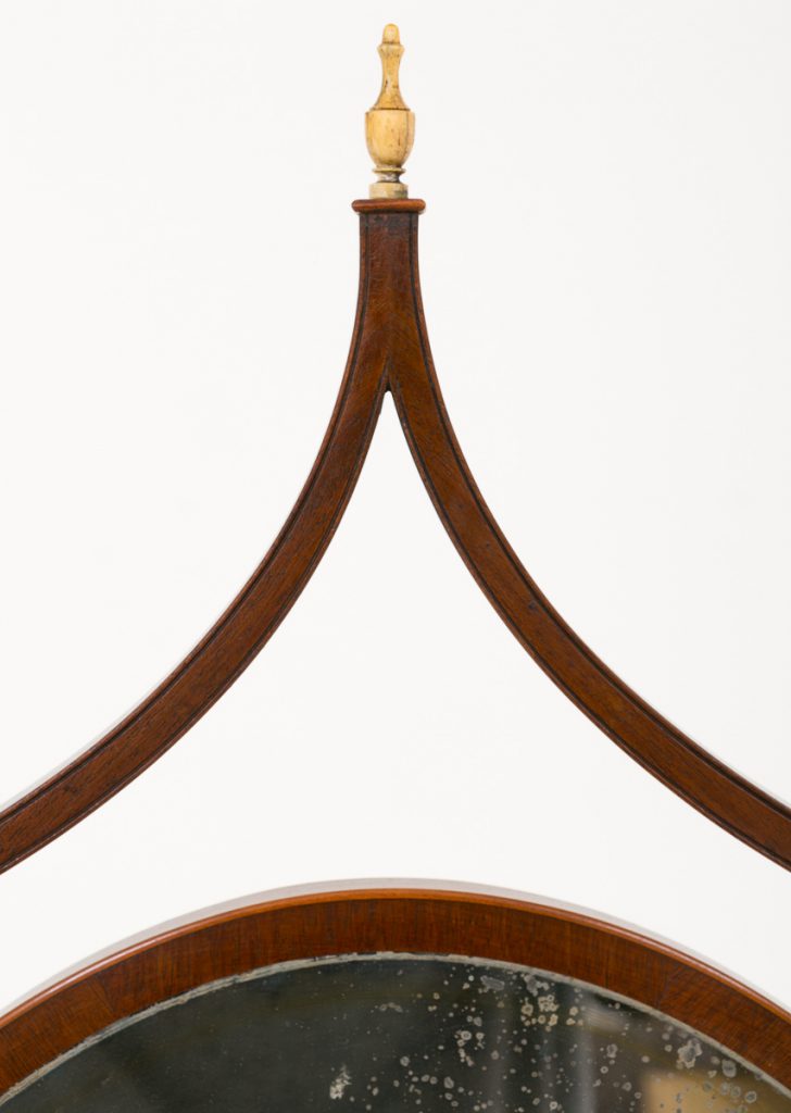 Mahogany Hepplewhite style Cheval Mirror