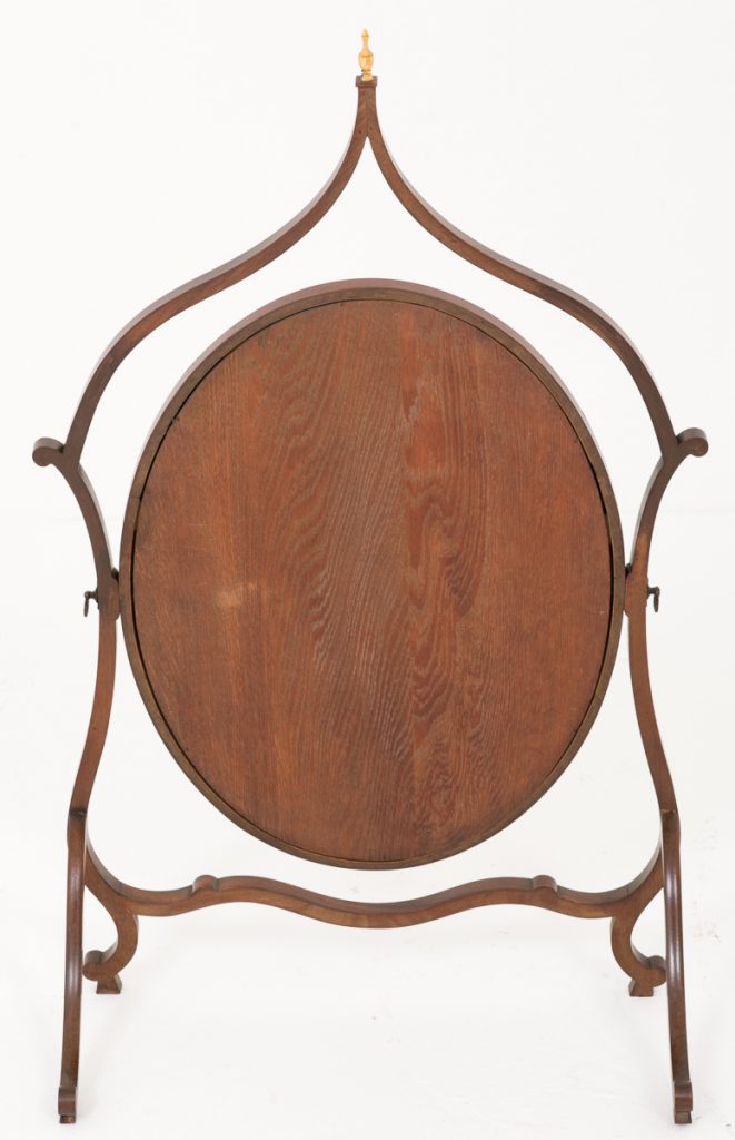 Mahogany Hepplewhite style Cheval Mirror