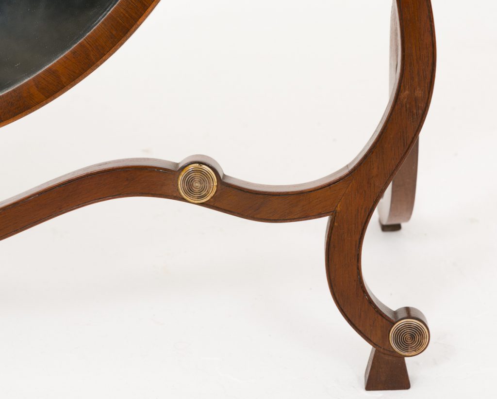 Mahogany Hepplewhite style Cheval Mirror