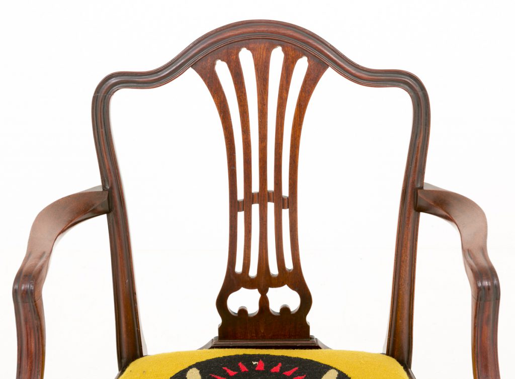 Mahogany Hepplewhite Desk Chair