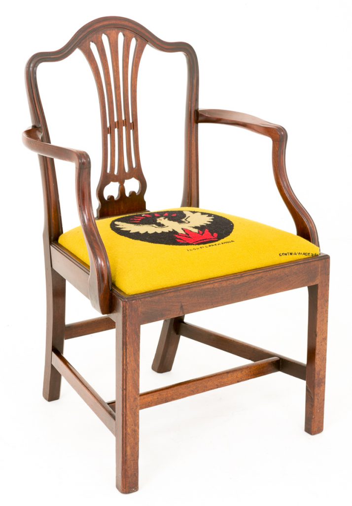 Mahogany Hepplewhite Desk Chair