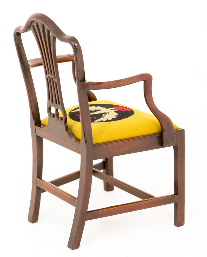 Mahogany Hepplewhite Desk Chair