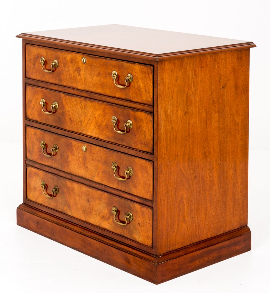 Mahogany 2 Drawer Filing Cabinet