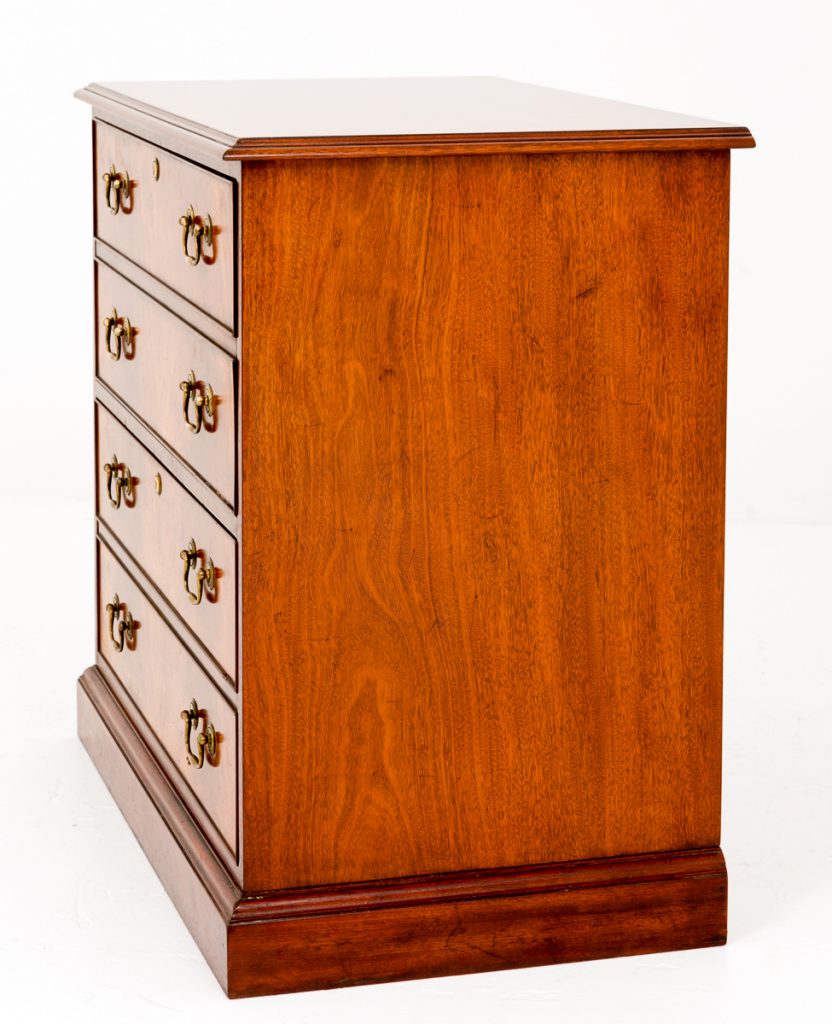 Mahogany 2 Drawer Filing Cabinet