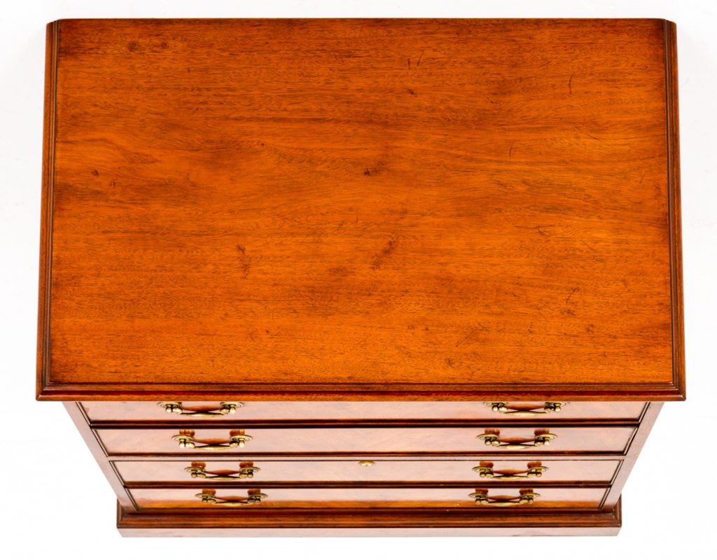 Mahogany 2 Drawer Filing Cabinet