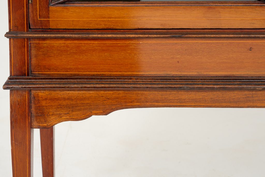 Mahogany Sheraton Revival Display Cabinet