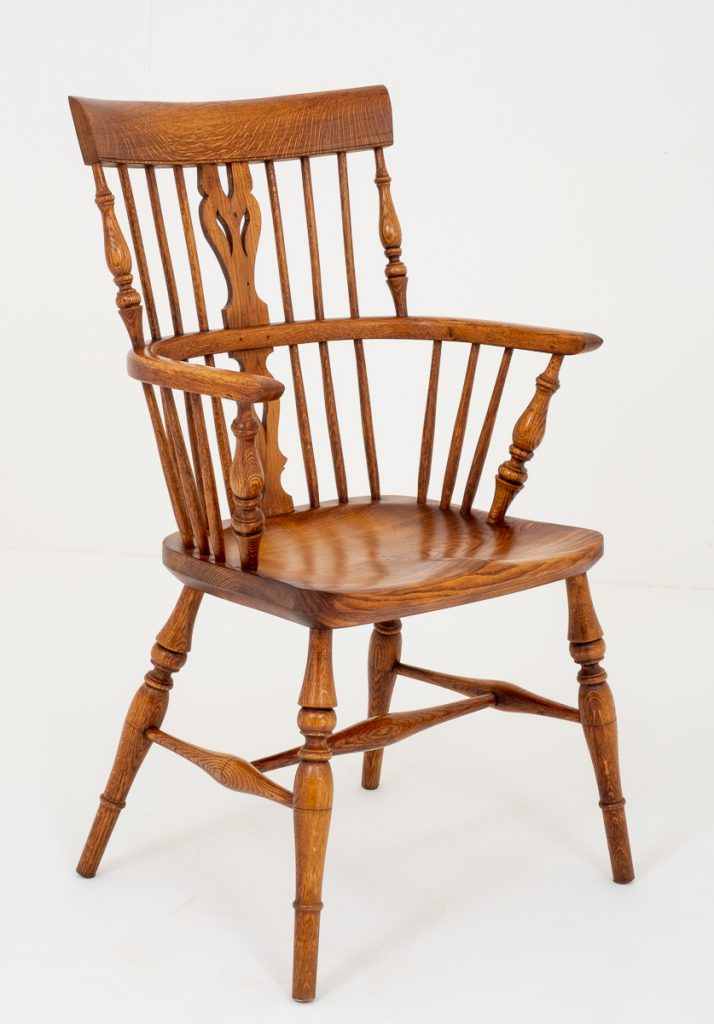 Good Quality Elm and Oak Stick Back Country Chair