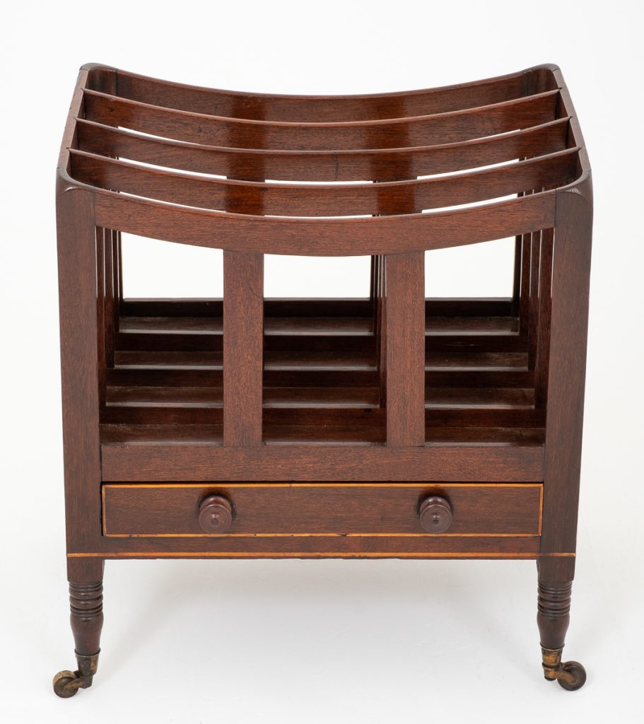 Early 19th Century Mahogany Canterbury