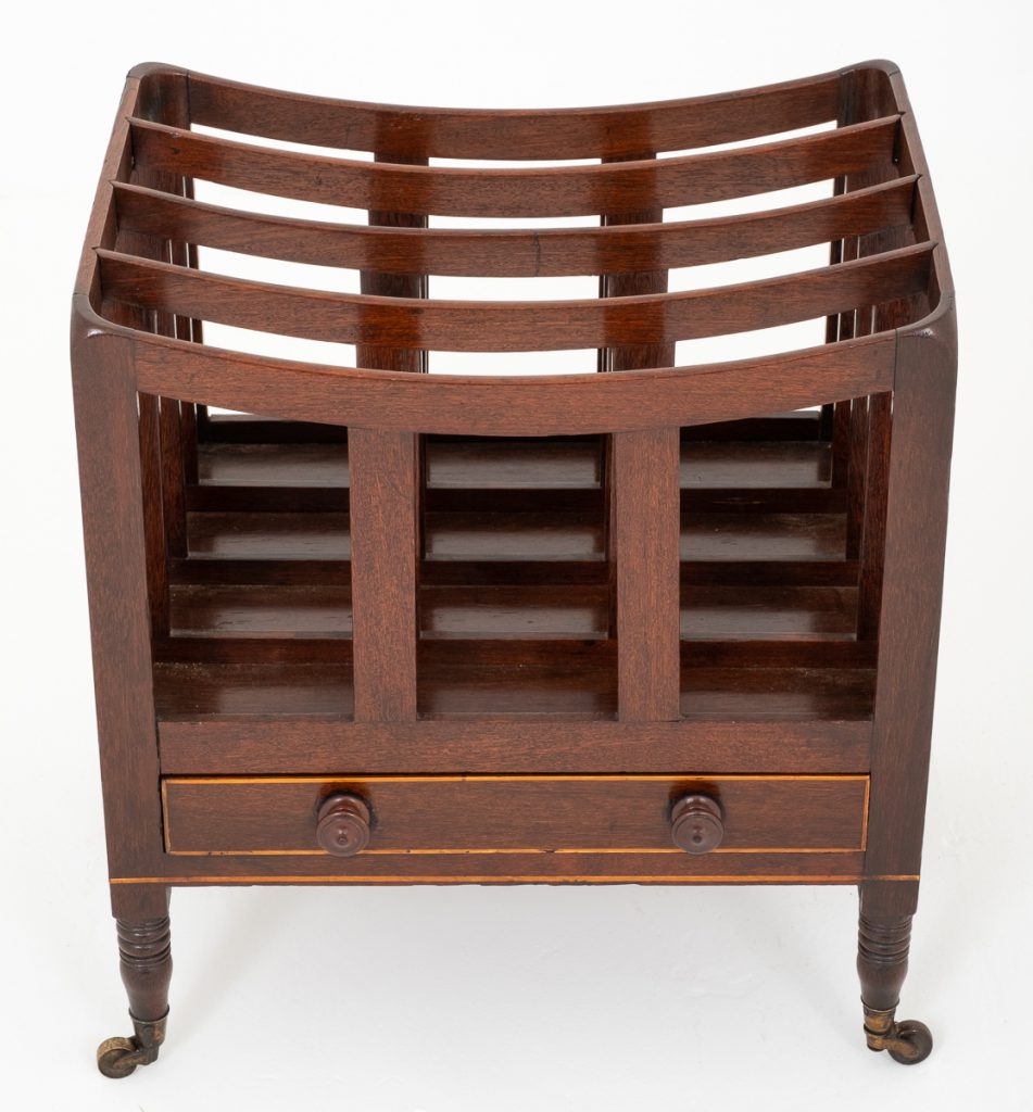 Early 19th Century Mahogany Canterbury