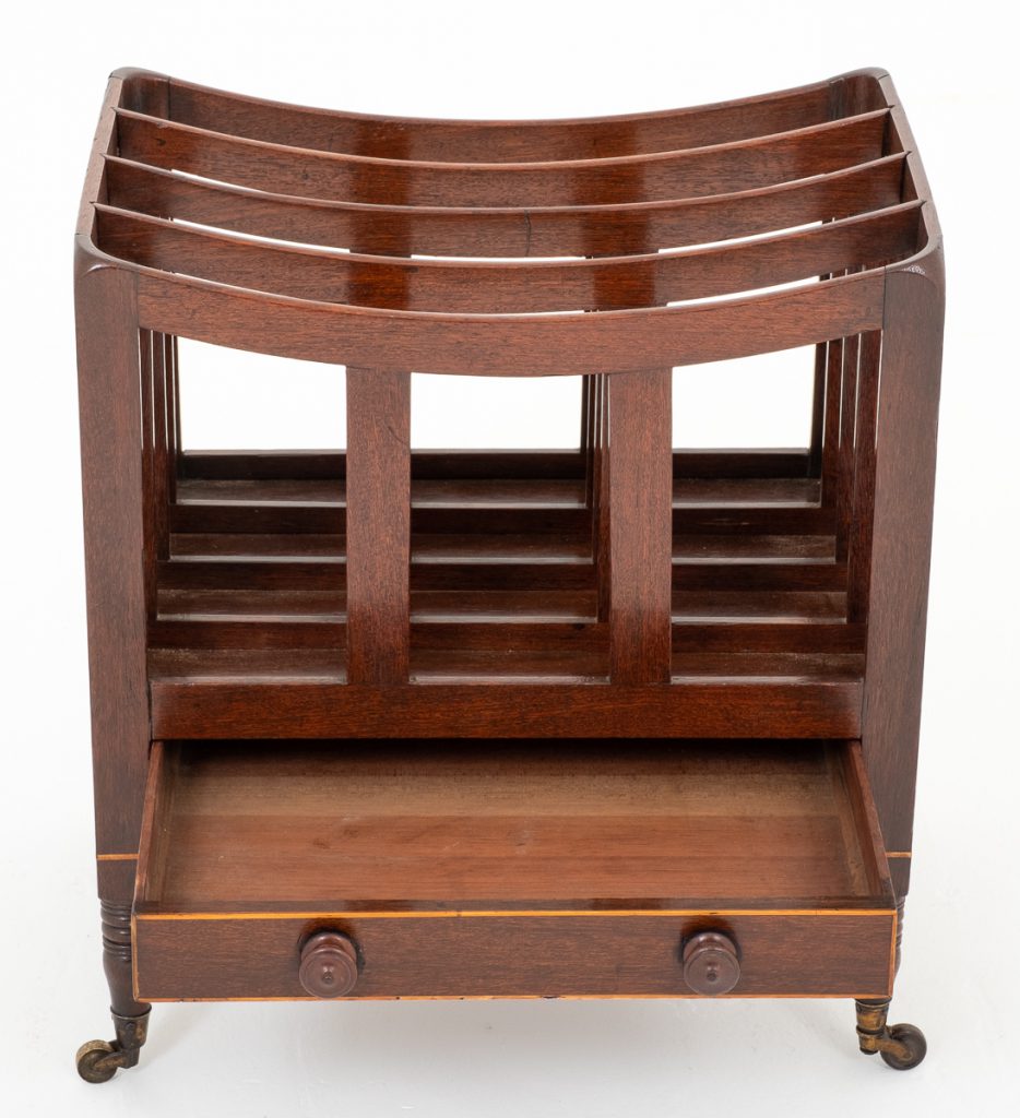 Early 19th Century Mahogany Canterbury