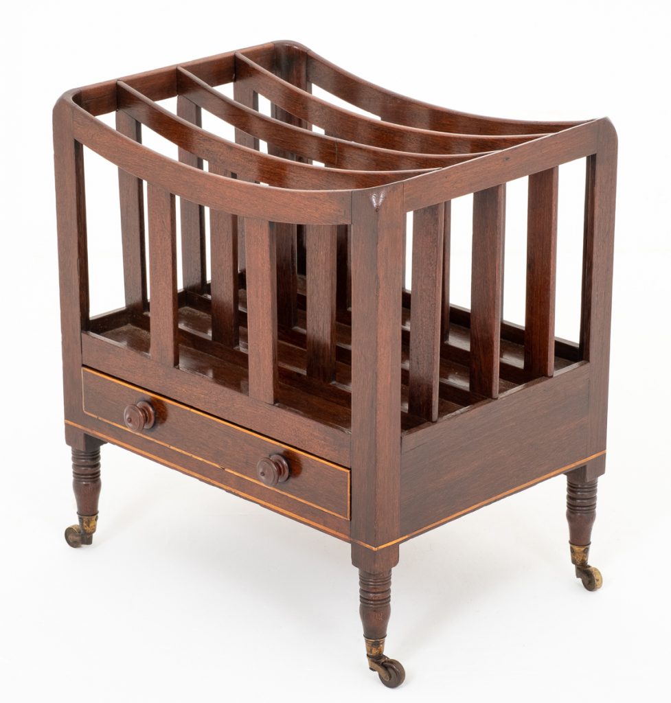 Early 19th Century Mahogany Canterbury
