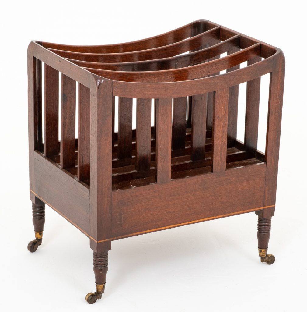 Early 19th Century Mahogany Canterbury