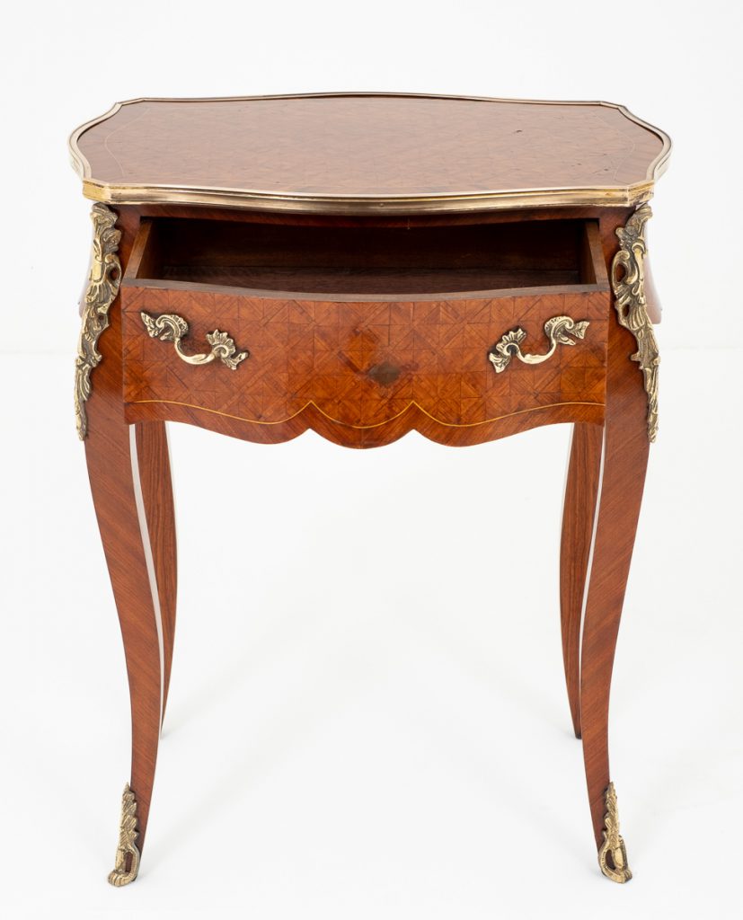 French Parquetry Side Table