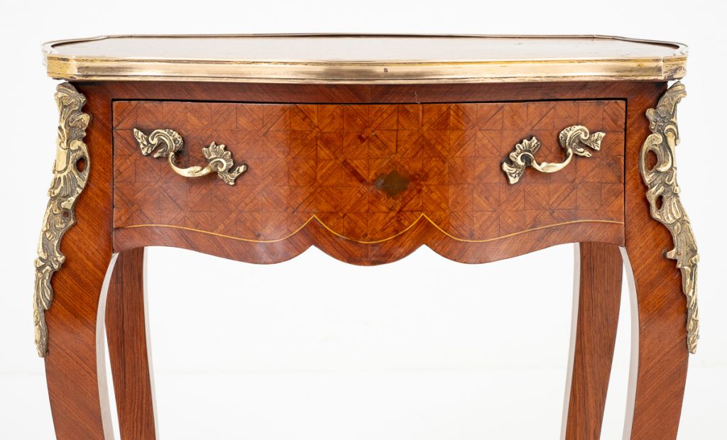 French Parquetry Side Table