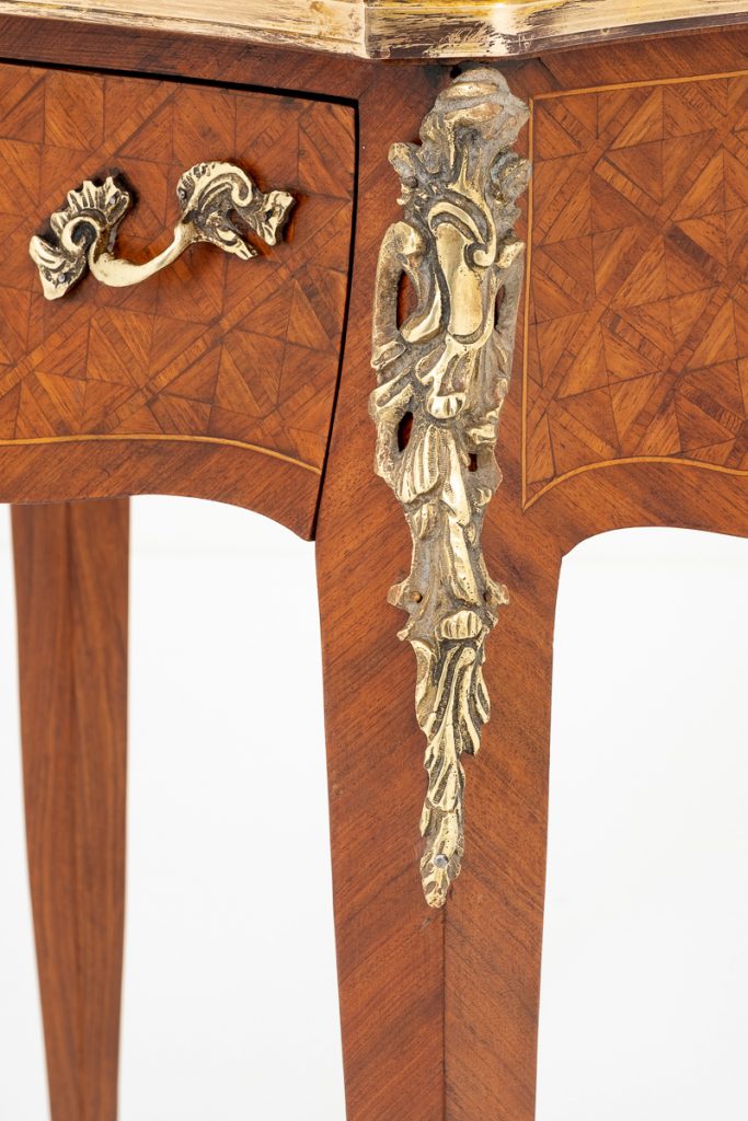 French Parquetry Side Table