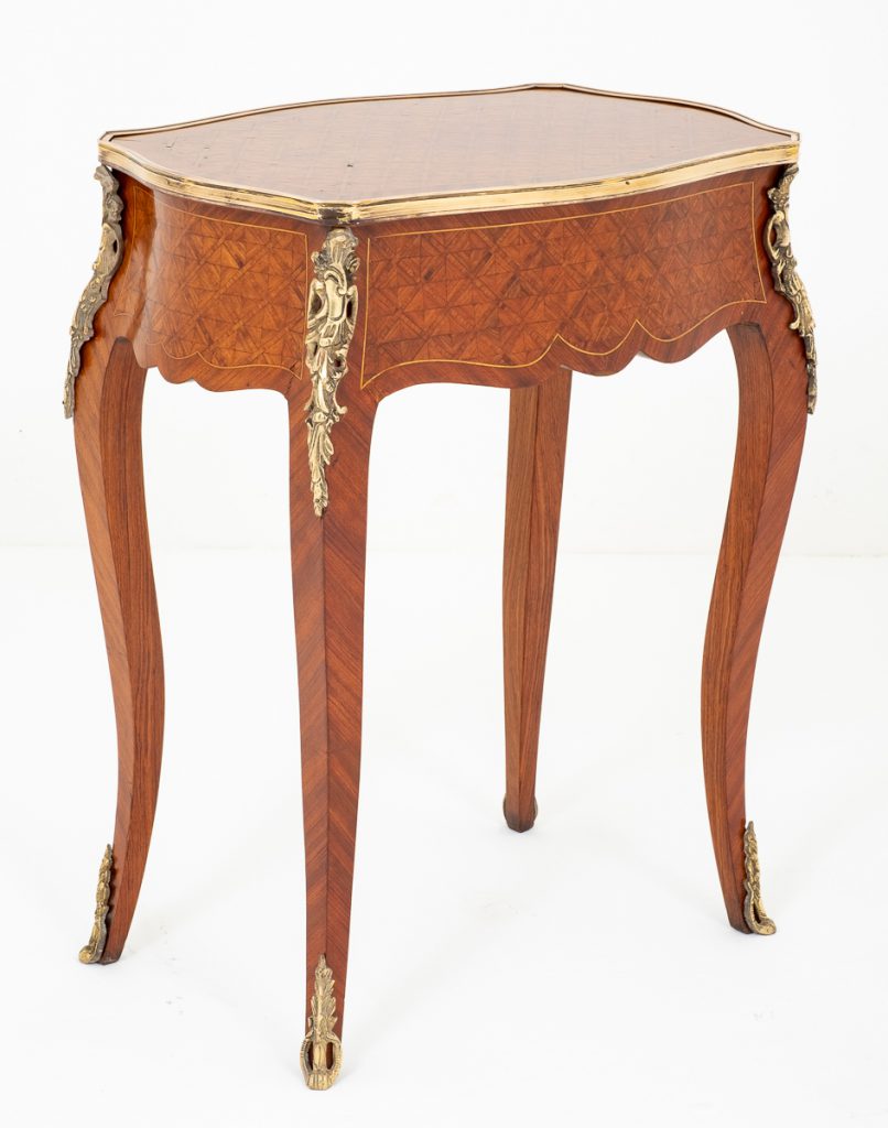 French Parquetry Side Table