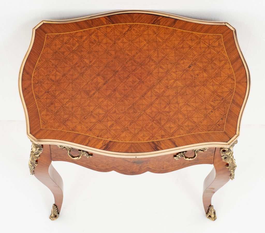 French Parquetry Side Table