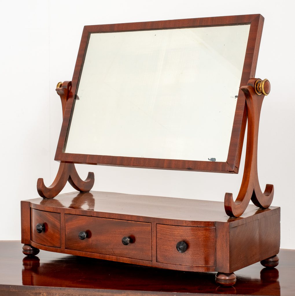 Regency Mahogany Dressing Mirror.