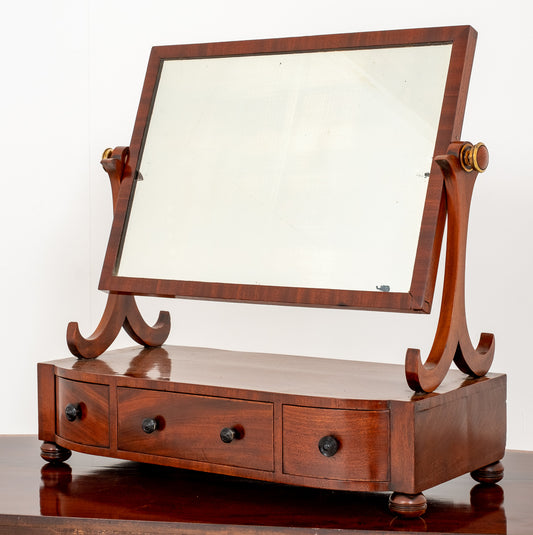 Regency Mahogany Dressing Mirror.