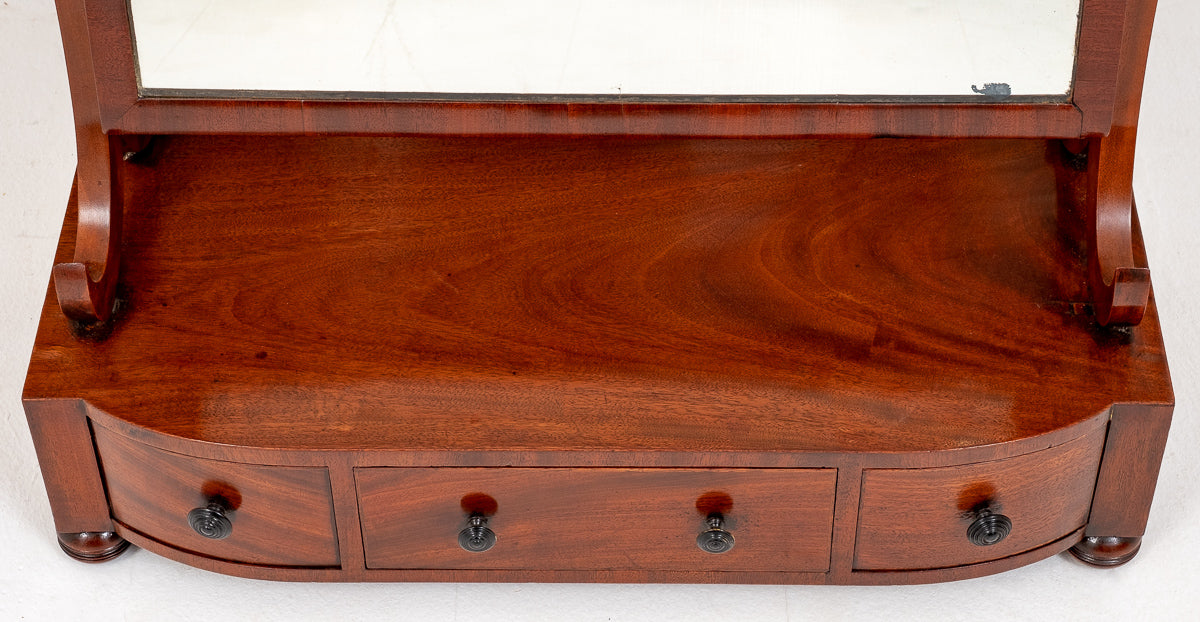 Regency Mahogany Dressing Mirror.