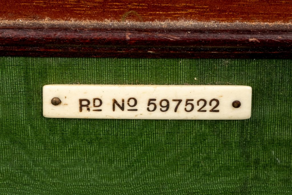 Mahogany Sheraton Revival Popup Writing Table