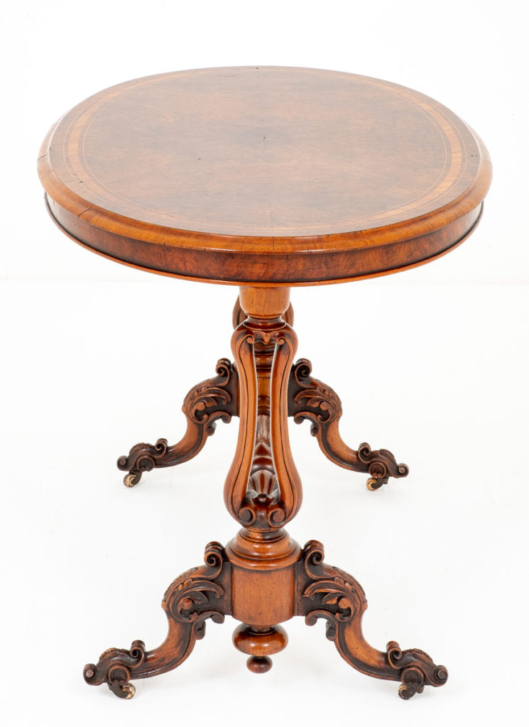 Very Pretty Victorian Burr Walnut Centre Table